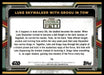 Luke Skywalker with Grogu in Tow 2022 Topps Star Wars Book of Bobba Fett Base Back of Card