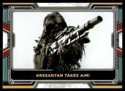 Krrsantan Takes Aim! 2022 Topps Star Wars Book of Bobba Fett Base Front of Card