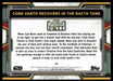 Cobb Vanth Recovers in the Bacta Tank 2022 Topps Star Wars Book of Bobba Fett Base Back of Card