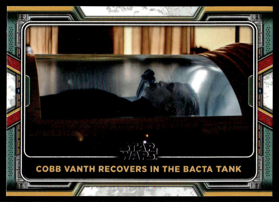 Cobb Vanth Recovers in the Bacta Tank 2022 Topps Star Wars Book of Bobba Fett Base Front of Card