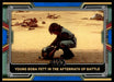 Young Boba Fett in the Aftermath of Battle 2022 Topps Star Wars Book of Bobba Fett Blue Front of Card