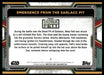 Emergence from the Sarlacc Pit 2022 Topps Star Wars Book of Bobba Fett Blue Back of Card