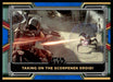 Taking on the Scorpenek Droid! 2022 Topps Star Wars Book of Bobba Fett Blue Front of Card