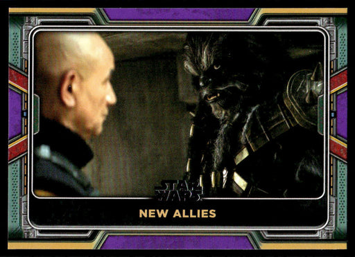 New Allies 2022 Topps Star Wars Book of Bobba Fett Purple Front of Card