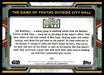 The Gang of Youths Outside City Hall 2022 Topps Star Wars Book of Bobba Fett Purple Back of Card