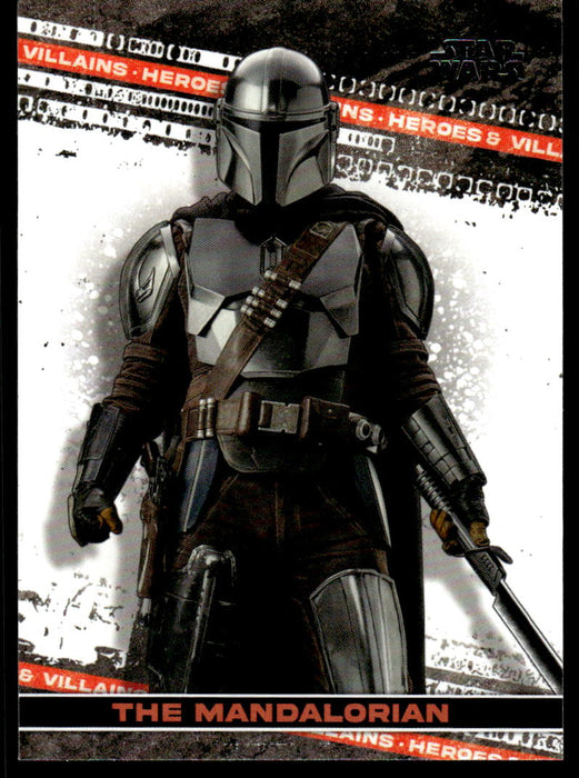 The Mandalorian 2022 Topps Star Wars Book of Bobba Fett Heros and Villians Front of Card