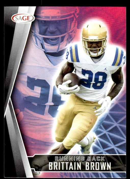 Brittain Brown 2022 Sage Low Series Base Front of Card