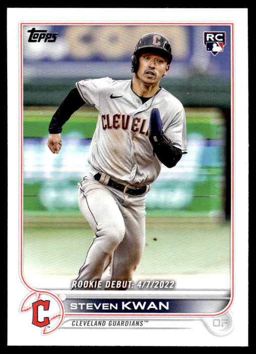 Steven Kwan 2022 Topps Update Base Front of Card