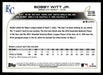 Bobby Witt Jr. 2022 Topps Update Base Back of Card