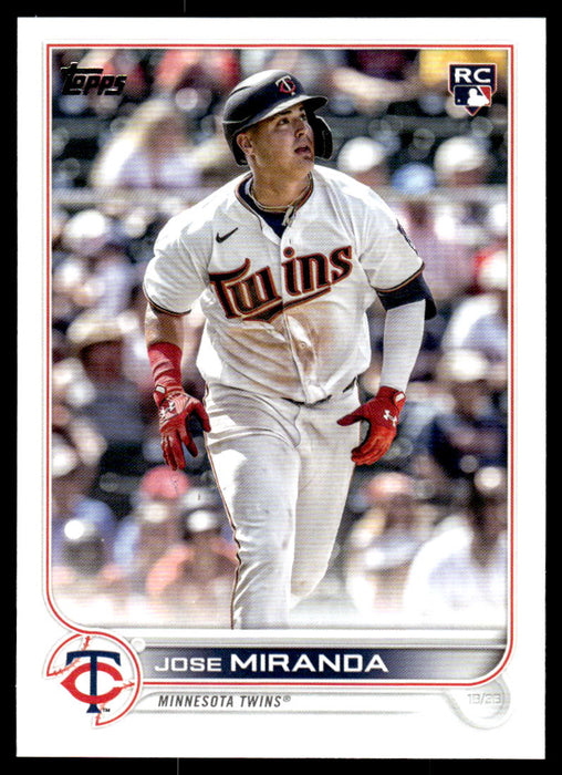 Jose Miranda 2022 Topps Update Base Front of Card