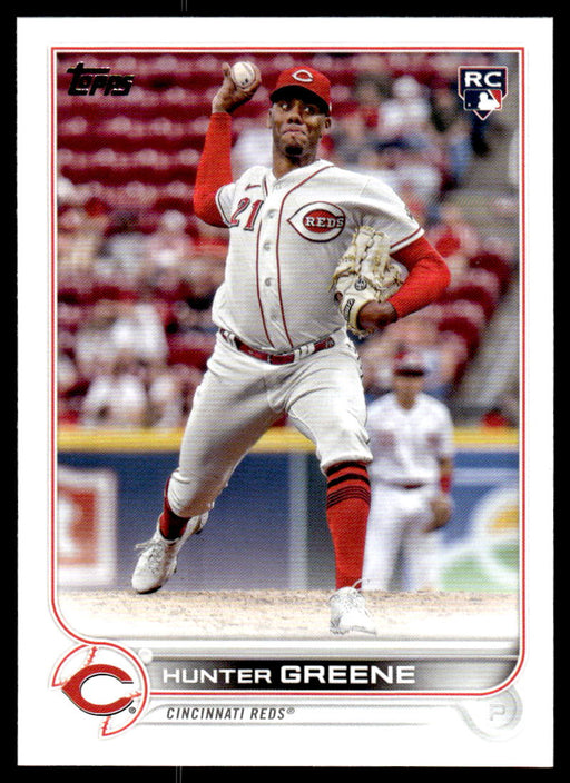 Hunter Greene 2022 Topps Update Base Front of Card