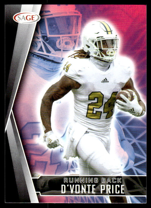 D'Vonte Price 2022 Sage Low Series Base Front of Card