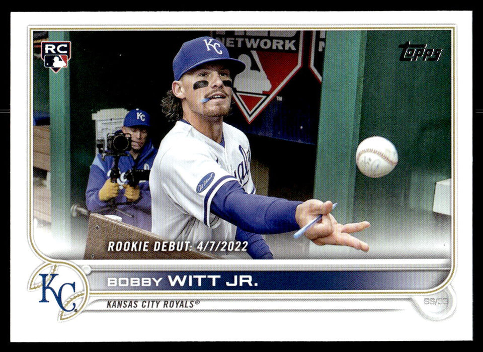 Bobby Witt Jr. 2022 Topps Update Base Front of Card