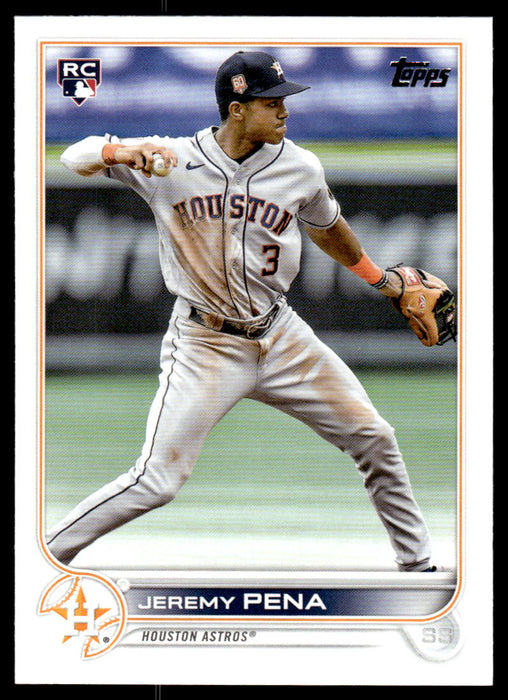 Jeremy Pena 2022 Topps Update Base Front of Card