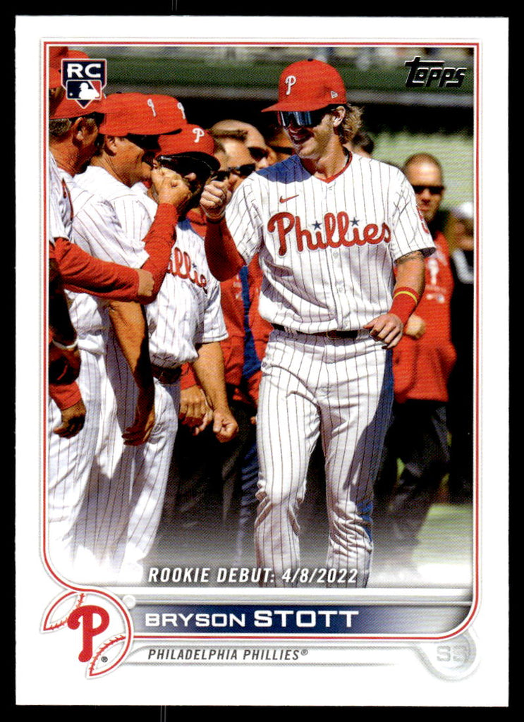 Bryson Stott 2022 Topps Update # US255 RC Base Philadelphia