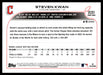 Steven Kwan 2022 Topps Update Base Back of Card