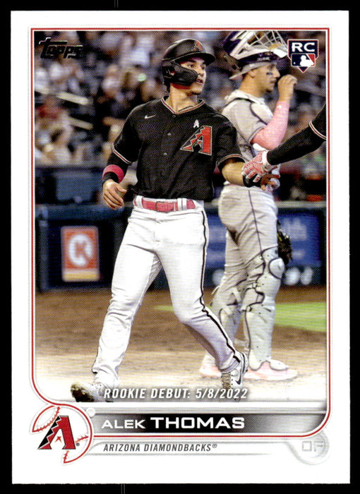 Alek Thomas 2022 Topps Update Base Front of Card