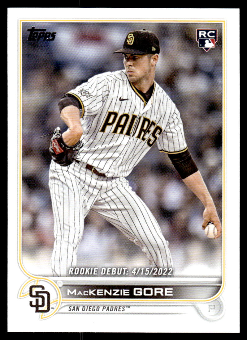 MacKenzie Gore 2022 Topps Update Meijer Purple RC #US81 Padres Nationals