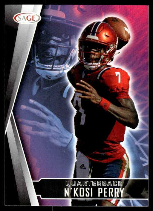 N'Kosi Perry 2022 Sage Low Series Base Front of Card