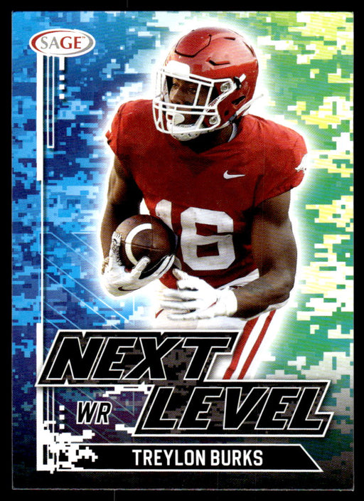 Treylon Burks 2022 Sage Low Series Next Level Front of Card