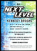 Kennedy Brooks 2022 Sage Low Series Next Level Back of Card