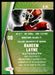 Raheem Layne 2022 Sage Low Series Autographs Back of Card