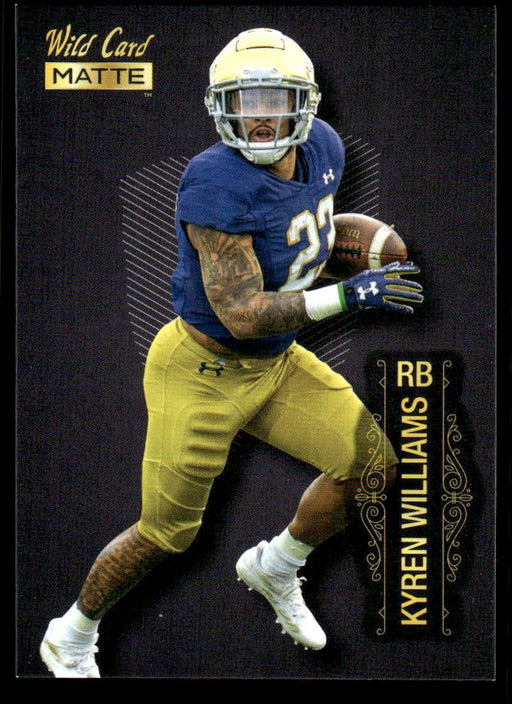 Kyren Williams 2022 Wild Card Matte Base Front of Card