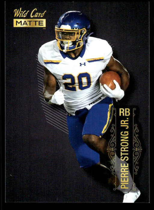 Pierre Strong Jr. 2022 Wild Card Matte Base Front of Card