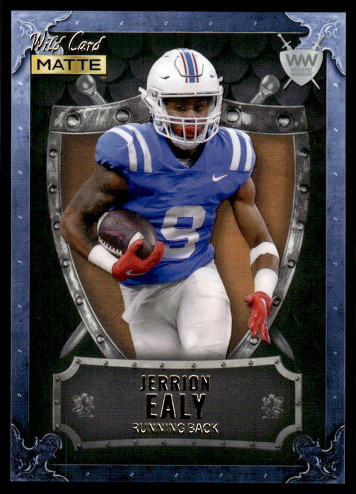 Jerrion Ealy 2022 Wild Card Matte Weekend Warrior Front of Card