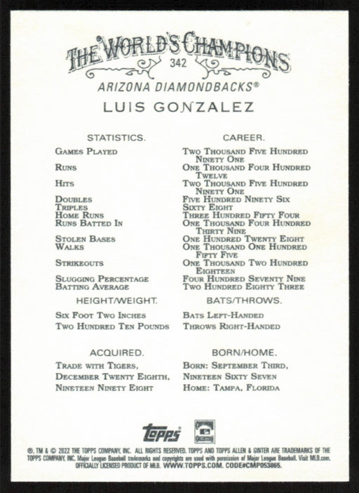 Back of Card