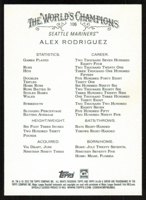 Back of Card