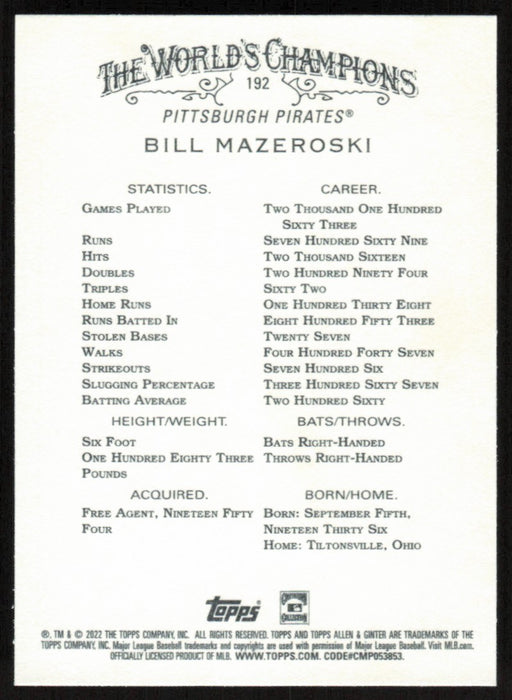 Back of Card