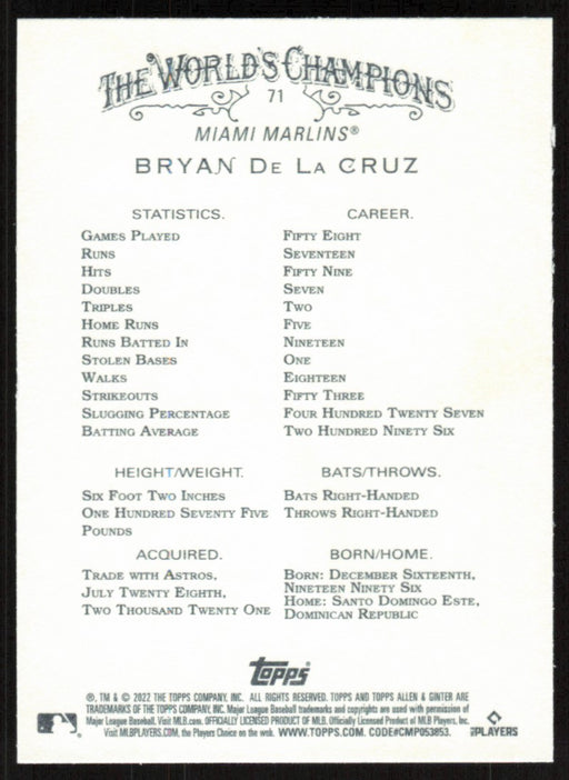 Back of Card