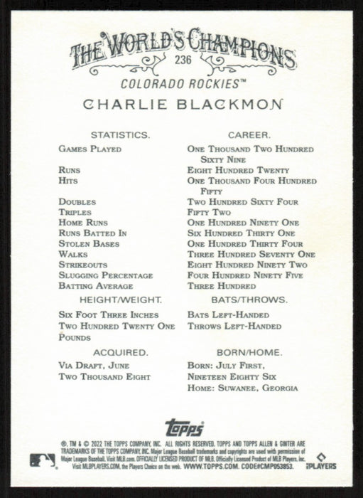 Back of Card