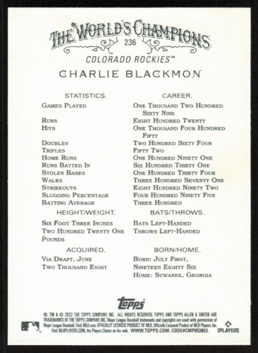Back of Card