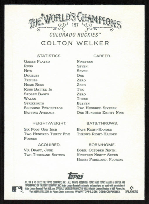 Back of Card