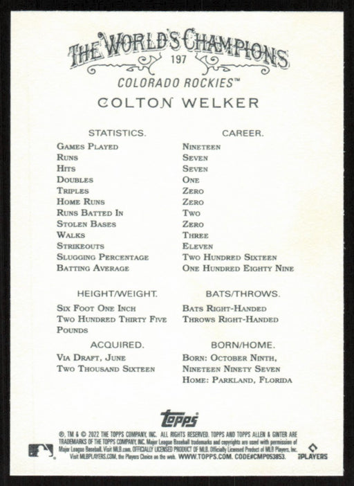 Back of Card