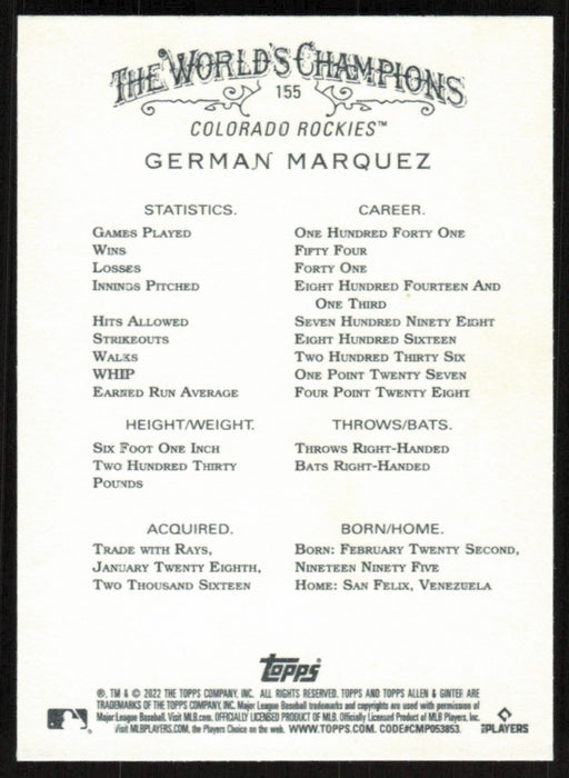 Back of Card