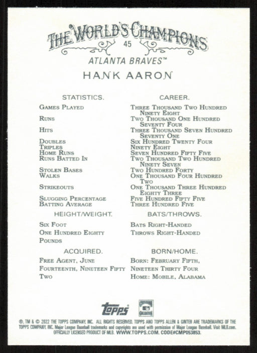 Back of Card