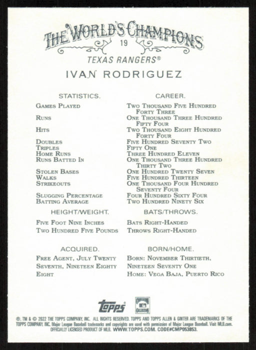 Back of Card