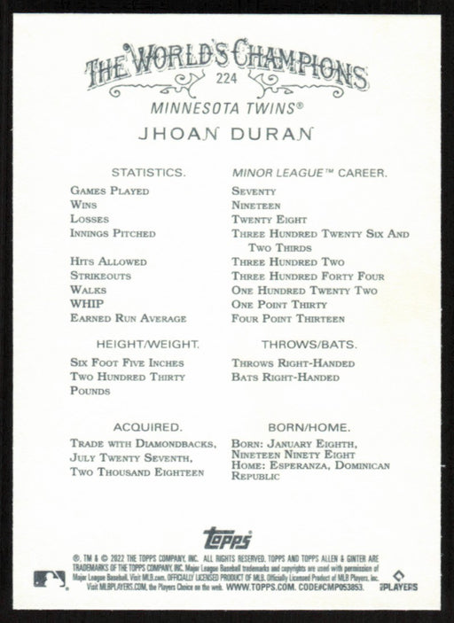 Back of Card