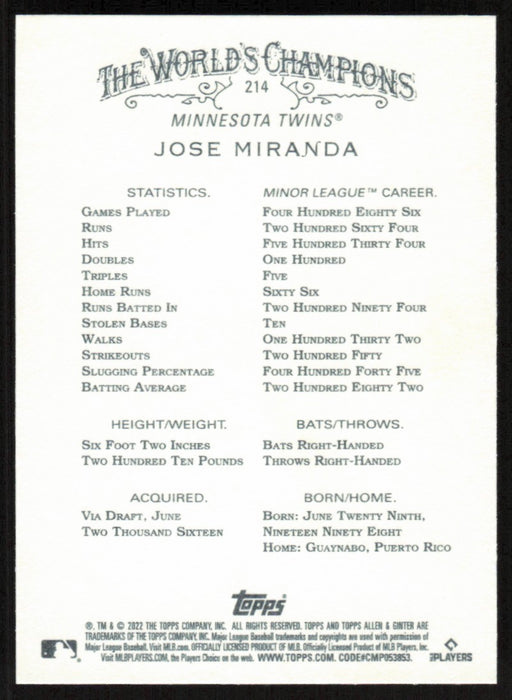 Back of Card