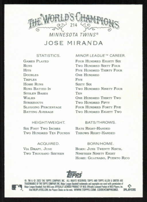 Back of Card