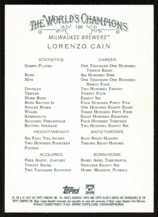 Back of Card