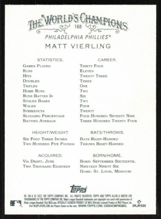 Back of Card