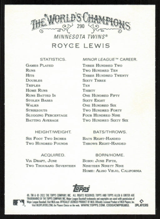 Back of Card