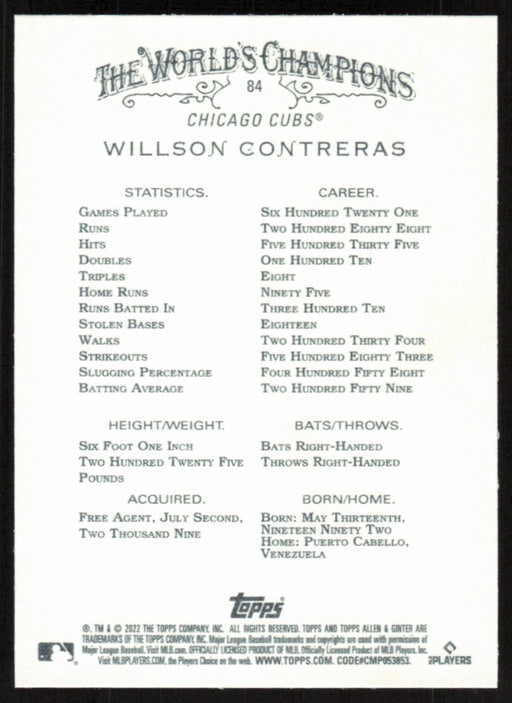 Back of Card