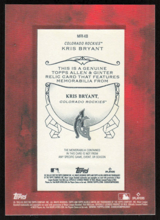 Back of Card