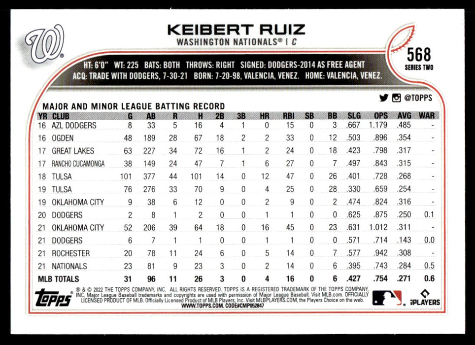 Back of Card