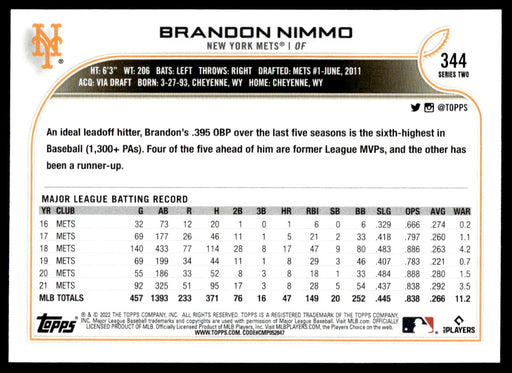 Back of Card